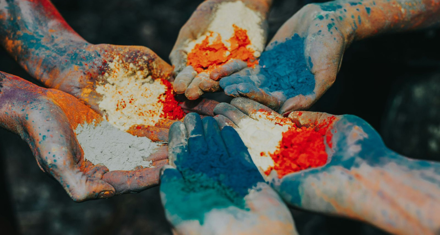 fete des couleurs holi rajasthan